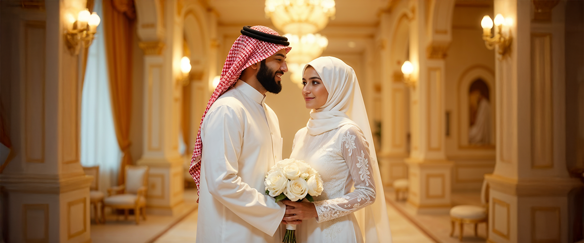 عالم زفاف دائري المتزلج